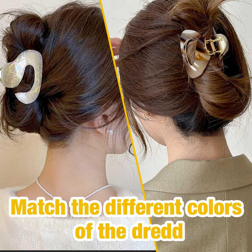 Metal Hair Clips, Claw Clips for Thick and Thin Hair, Strong Hold Hair Accessories for Women, 2 Pcs