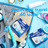 Laundry Whitener Sheets, 60 Count, Chlorine Free, Fragrance Free Bleach for White Clothes