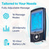MEDVICE Rechargeable Tens Unit Muscle Stimulator - 16 Modes & 8 Pads for Pain Relief, FDA Cleared