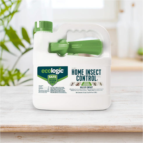 Ecologic Home Insect Control, 64 Fl Oz RTU Spray for Cockroaches, Ants, Spiders, Safe for Kids & Pets