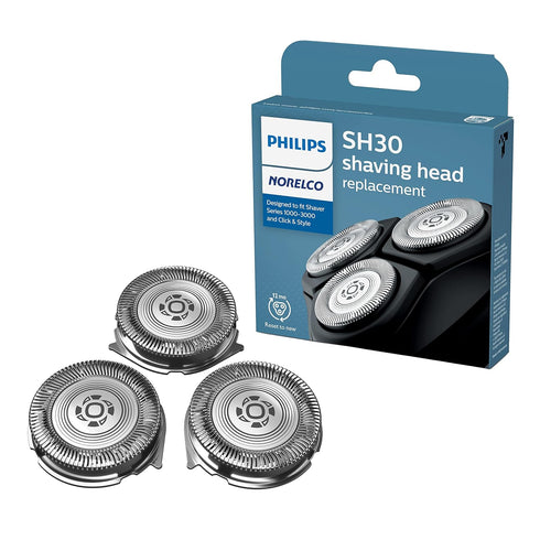 Philips Norelco SH30/52 Shaving Heads - Compatible with Series 1000, 3000, 5000, 3 Pieces
