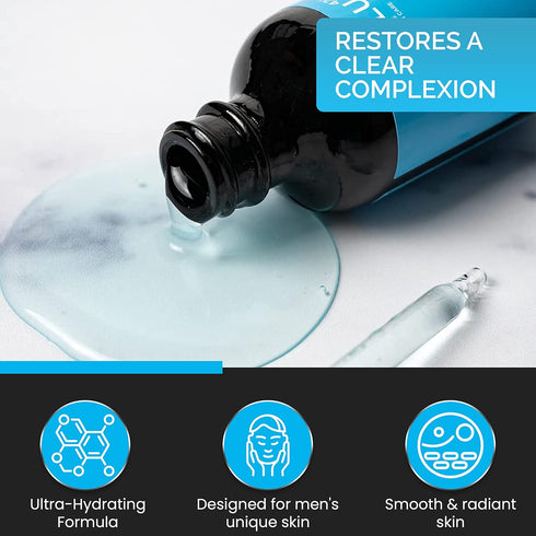 Recovery Face Serum for Men, Anti-Aging Moisturizing Treatment for All Skin Types, 50ml
