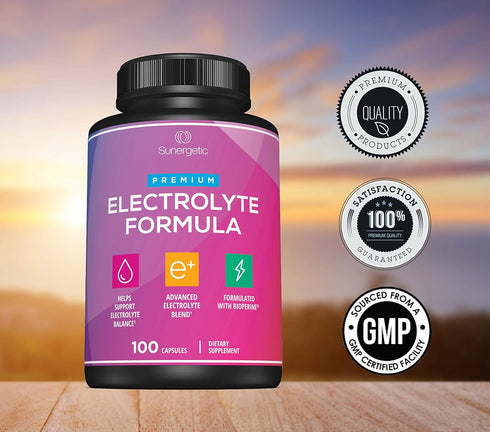 Premium Electrolyte Capsules – 100 Capsules for Keto, Low Carb, Rehydration & Recovery – Electrolyte Replacement Tablets