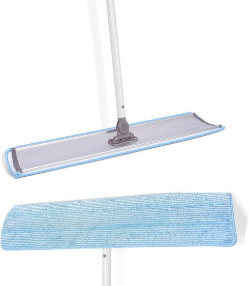 BIRDROCK HOME 23" Microfiber Dry Mop for Floor Dust Cleaning Sweeper, Heavy Duty Home Set for Hardwood, Tile, Laminate