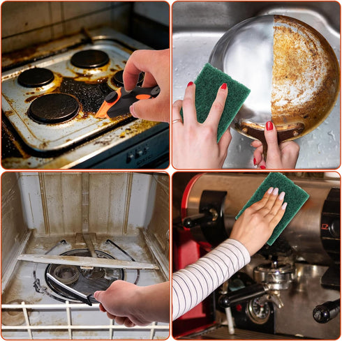 Palksky Heavy Duty Oven Cleaner Tools, Oven Cleaning Accessories, Oven Cleaning Kit with Crevice Cleaning Brush, Razor