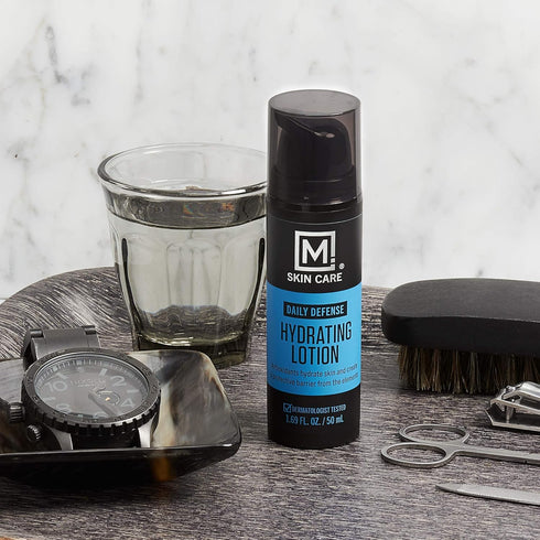 M. Skin Care Men's Daily Defense Hydrating Lotion, Lightweight Moisturizer, Cruelty and Paraben Free
