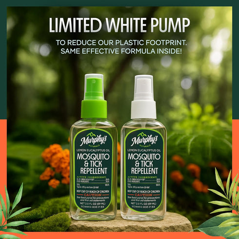 Murphy's Naturals Mosquito & Tick Bug Repellent Spray, Oil of Lemon Eucalyptus, DEET-Free, 2 Ounce Pump, 3-Pack