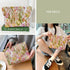 STARDW Aesthetic Floral Makeup Bag Travel Toiletry Bag for Women Girls Large Cute Organizer Zipper Pouch