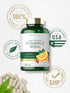 Carlyle Vitamin C 1000mg, Timed Release, 120 Vegetarian Caplets with Rose Hips, Non-GMO & Gluten Free Supplement