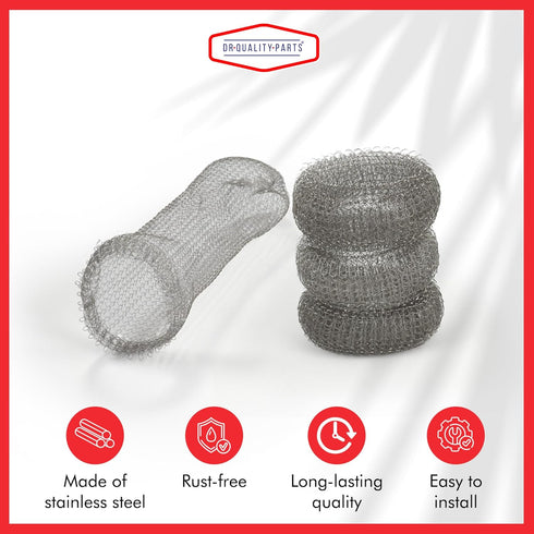 12 Pieces Lint Traps for Washing Machine, Rust Proof Stainless Steel Mesh with Ties