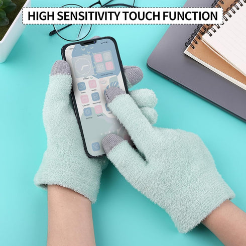 SPA Gloves for Dry Hands, Overnight Moisturizing Touch Screen Gloves for Women & Men, Reusable Cotton