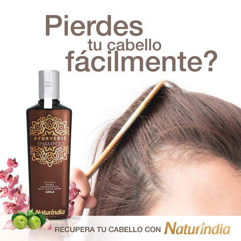 Ayurvedic Organic Shampoo for Hair Growth - Amla Indian Vitalize Formula with Vitamin C & B-Complex for Women