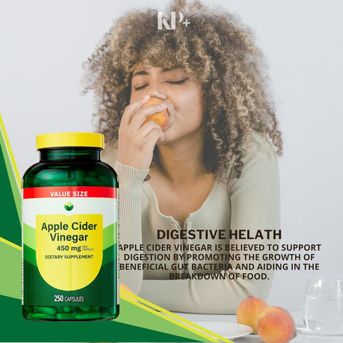KP+ 450 250 Pack 2 Apple Cider Vinegar mg | Dietary Supplement | Capsules |