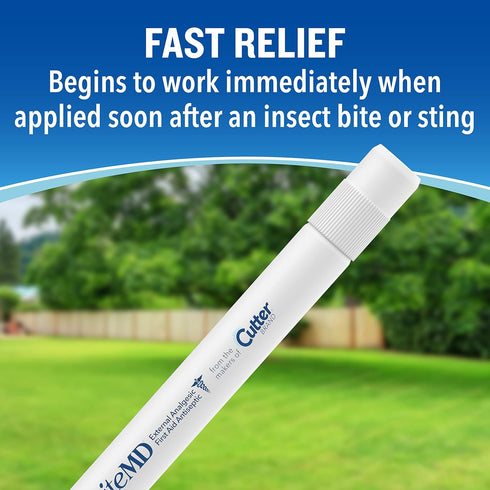 Cutter BiteMD Insect Bite Relief Stick - Analgesic and Antiseptic 0.5 Fl Oz