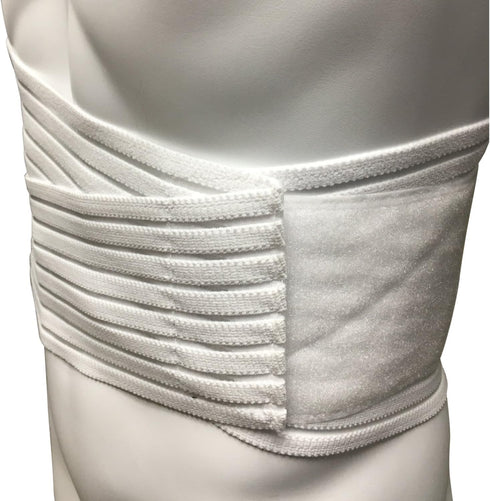 OTC Lumbosacral Support, 7-inch Lower Back, Lightweight Compression, Medium, White