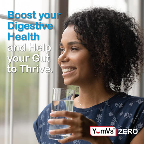 YUM-V'S Zero Sugar Probiotic Gummies, 60ct Sugar Free Digestive Health Supplements for Women, Men & Kids