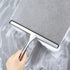 Shower Squeegee for Glass Doors, 10-Inch Sliver Squeegee for Shower Doors, Mirrors, Windows with Hooks