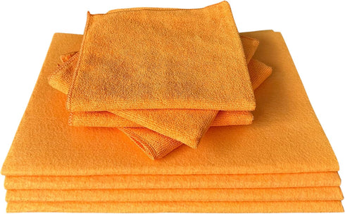 4 Extra Large Super Absorbent Shammy Cloth Towels & 4 Reusable Washable Microfiber Towels for Home Office Car Kitchen