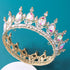Queen Crown Rhinestone Wedding Crowns, Tiaras for Women, Costume Party Hair Accessories, Birthday Crown