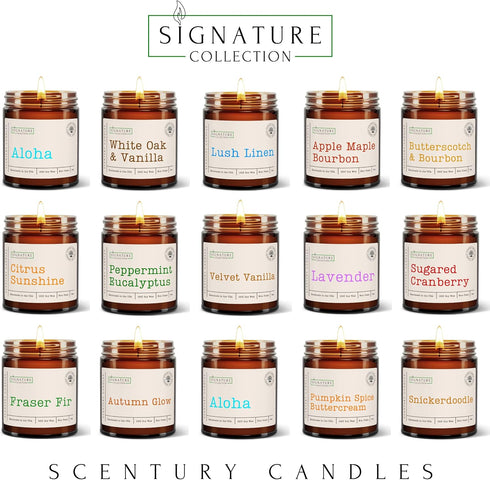 Scentury Apple Maple Bourbon Scented Candle, Many Scents to Choose from, All Natural Non-Toxic Soy Wax, Handmade in The
