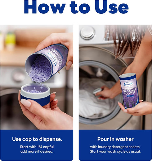 Laundry Fragrance Booster, Lavender Scent, In-Wash Scent Beads for Washer, Compatible with All Machines, Easy-to-Use