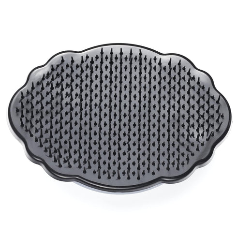 Knot Genie Detangling Hair Brush for Kids (Pink Relief) | Perfect for Curly Hair, Gently Separates Tangles, Leaves Hair