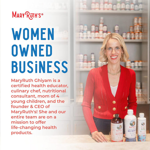 MaryRuth Organics Multivitamin Multimineral - 32oz Liquid Vitamins for Women, Men & Kids, No Added Sugar