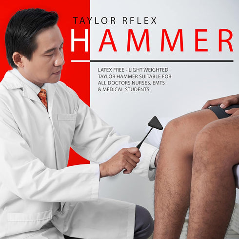 Set Hammer 12,8,6 Inches ASA TECHMED Goniometer Physical Therapy Complete W/Bonus Reflex Including Goni's Plus Two