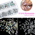 Rhinestones 1500PCS in 6 Sizes, Flat Back Nail Gems with Tweezers and Dotting Pen for Nails, Makeup, Crafting