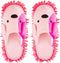 Washable Chenille Microfiber Slippers, Detachable Mop Slippers for Floor Dust, Dirt, Hair, (Pink, Women 7-9/Men 5-7)