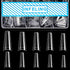 INFELING Clear Coffin Nail Tips - 500pcs Half Cover Ballerina French Nail Tips with Box for Acrylic Nails