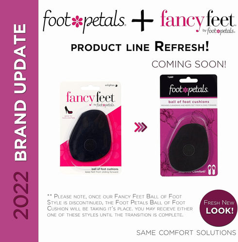 Foot Petals Ball of Foot Cushions, Metatarsal Pad for Women's Heels, Prevent Toe Sliding, Lasting Comfort Relief