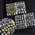 Flower Nail Art Stickers Decals - 5D Embossed Spring Design in Yellow, Pink, and White for Nail Decorations