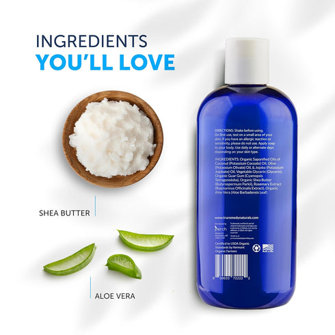 Truremedy Naturals Shea Butter Body Wash - Fragrance-Free Moisturizing Body Wash (1 pk, 12 oz)