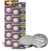 CR1220 3 Volt Coin Lithium Battery, 10 Pack for LED Light, Thermometer, Alarm Sensor, Watch - 5-Year Warranty