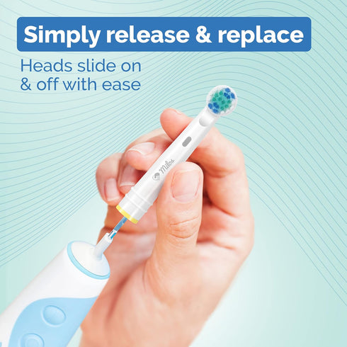 Replacement Toothbrush Heads for Oral B Braun - 16 Pack Milos Electric Deep Clean Brush Heads Compatible with Oral-B