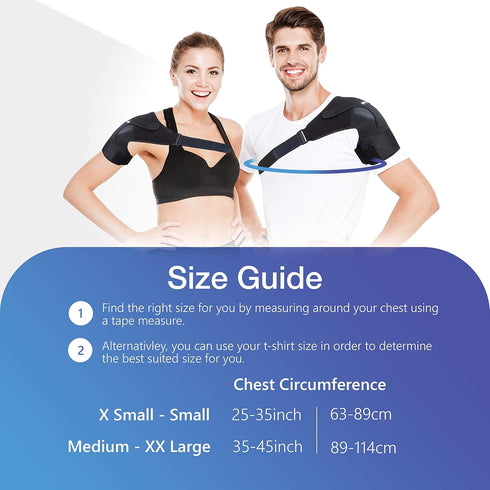 Sports Laboratory Shoulder Brace for Men and Women, Shoulder Support, Compression, Immobilizer for Pain Relief