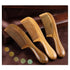 Natural Green Sandalwood Comb - Anti Static Wooden Hair Comb with Thickening Round Handle