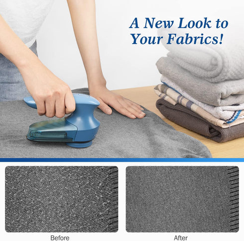 BEAUTURAL Fabric Shaver and Lint Remover, Sweater Defuzzer with 2-Speeds, Battery Operated