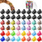 WILLBOND 100 Pieces Mini Hair Claw Clip, Colorful Plastic Hair Clamps with Box Container for Women Styling Accessories