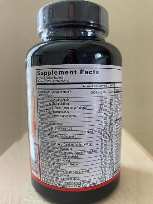 Force Factor Men’s Multivitamins, 60 Tablets - Multivitamin for Men Plus Amino Acids with 27 Vitamins and Minerals