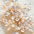 SWEETV Handmade Wedding Hair Comb - Pearl Flower Bridal Hair Clip Accessories for Women’s Wedding