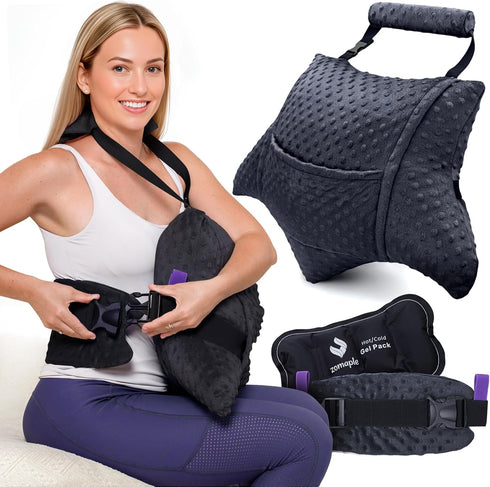 Zomaple Recovery Hysterectomy Pillow with Gel Pack & Lumbar Support Post Abdominal