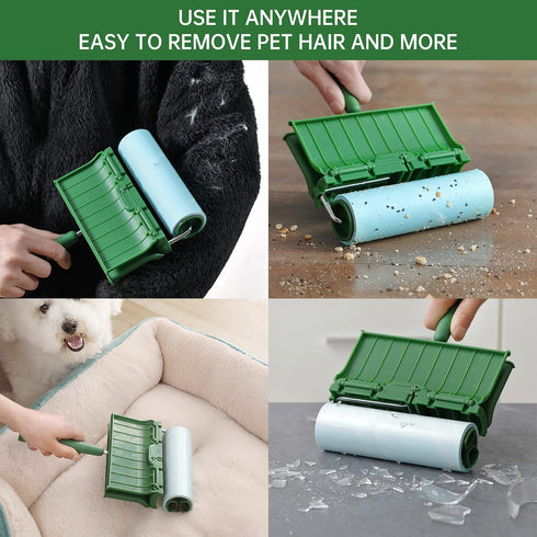 Fedicelly Large Lint Rollers, Extra Sticky Pet Hair Remover for Laundry, 320 Sheets Giant Lint Remover Brush