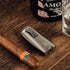 Cobber Torch Cigar Lighter, Double Jet Flame Refillable Butane Cigar Lighter in Gray