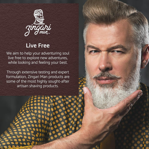 Zingari Man The Rambler Beard Elixir, 2 fl oz Conditioning and Softening Grooming Product with Natural Fruit Oils