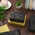 Whaline 100 Sheets Black Gold Tissue Paper, Metallic Decorative Gift Wrapping Paper for DIY Crafts, 14 x 20 Inch