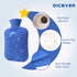 Hot Water Bottle with Soft Cover, 2L Bag for Menstrual Cramps, Pain Relief, Hot and Cold Therapies