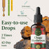 Immune Immunity 42-Day HERBAMAMA Chaga Mushroom Tincture - Vegan Support & Defense with Chaga Mushroom Extract Drops