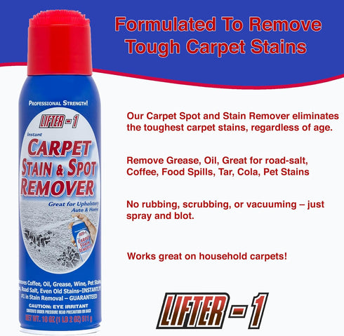 Carpet Stain and Red Wine Remover for Oil, Grease, Urine, Pack of 1